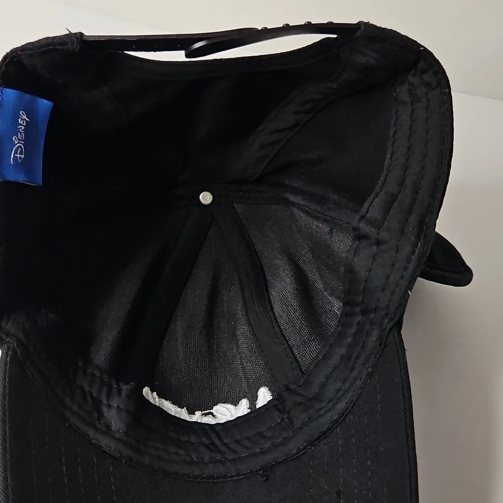 Disney Mickey Ears Black Hat Snapback for Kids w White Embroidery - Picture 6 of 6